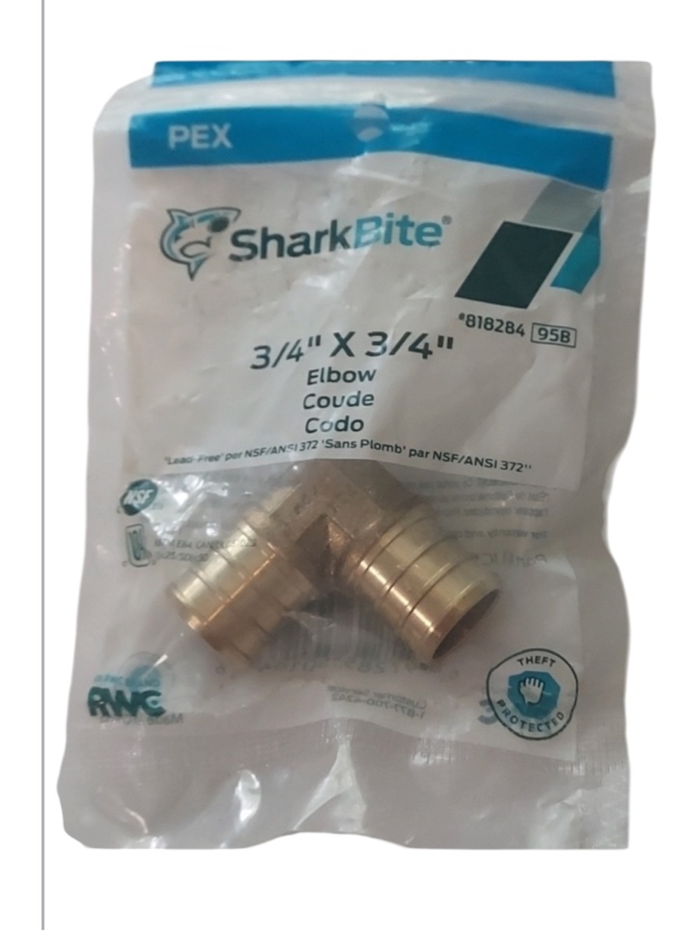 Sharkbite 3/4" × 3/4" elbow lead free